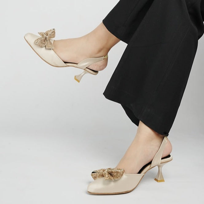 Bow Strap Heels – Elegant High-Heel Sandals with Bow Detail for Women
